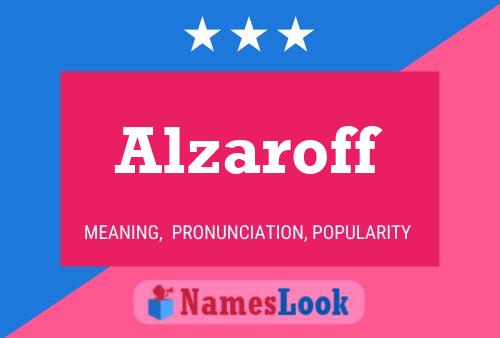 ملصق اسم Alzaroff