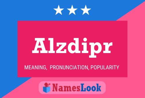 ملصق اسم Alzdipr