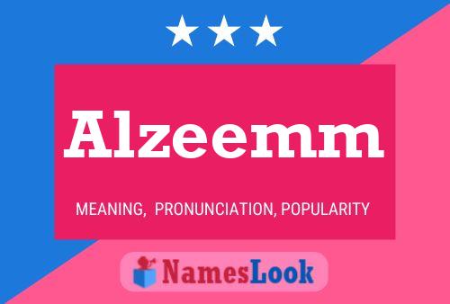 ملصق اسم Alzeemm