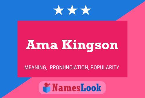 ملصق اسم Ama Kingson