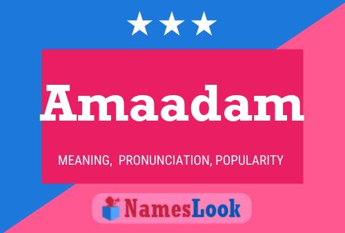 ملصق اسم Amaadam