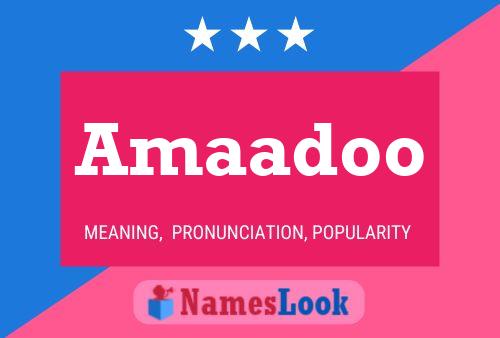 ملصق اسم Amaadoo