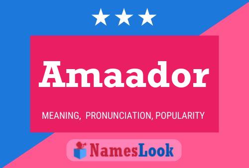 ملصق اسم Amaador