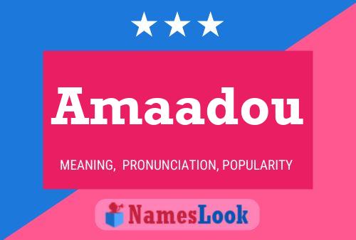 ملصق اسم Amaadou