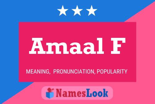 ملصق اسم Amaal F