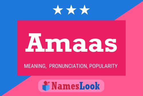 ملصق اسم Amaas