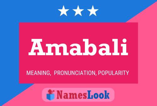 ملصق اسم Amabali