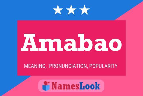 ملصق اسم Amabao