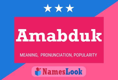 ملصق اسم Amabduk