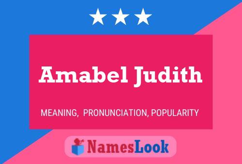 ملصق اسم Amabel Judith