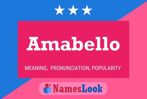 ملصق اسم Amabello