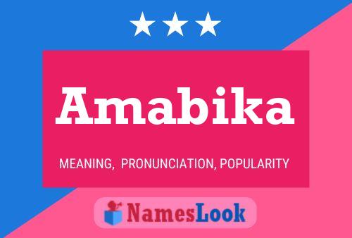 ملصق اسم Amabika