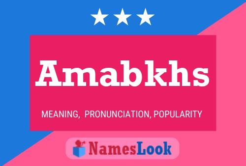 ملصق اسم Amabkhs