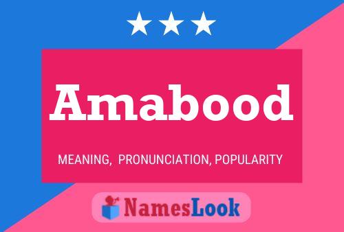 ملصق اسم Amabood