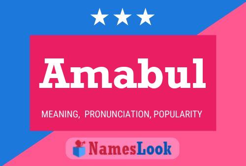 ملصق اسم Amabul