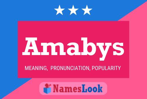 ملصق اسم Amabys