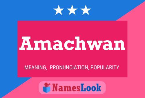 ملصق اسم Amachwan