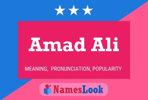 ملصق اسم Amad Ali