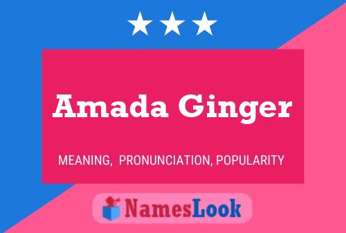 ملصق اسم Amada Ginger