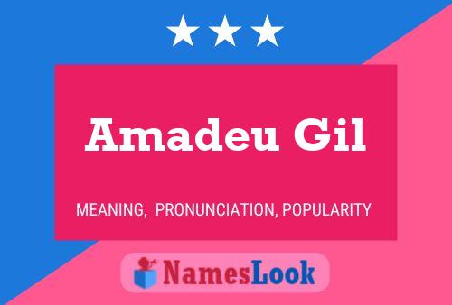 ملصق اسم Amadeu Gil