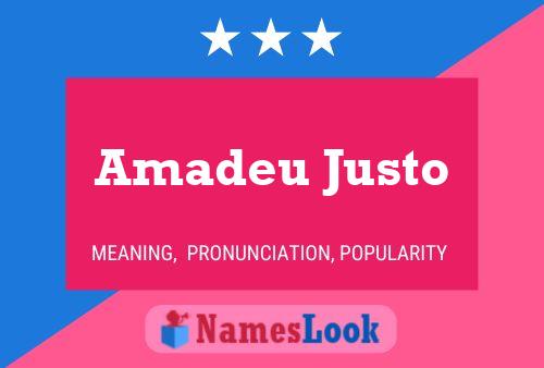 ملصق اسم Amadeu Justo