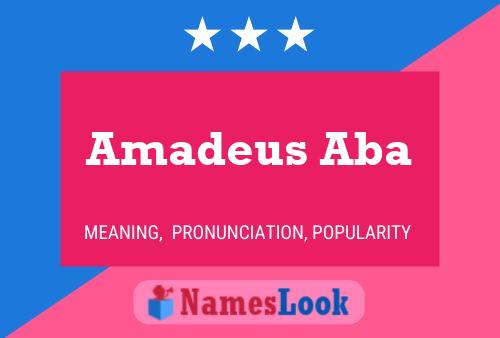 ملصق اسم Amadeus Aba