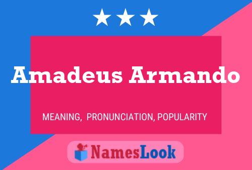 ملصق اسم Amadeus Armando