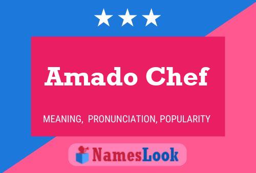 ملصق اسم Amado Chef