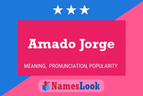 ملصق اسم Amado Jorge