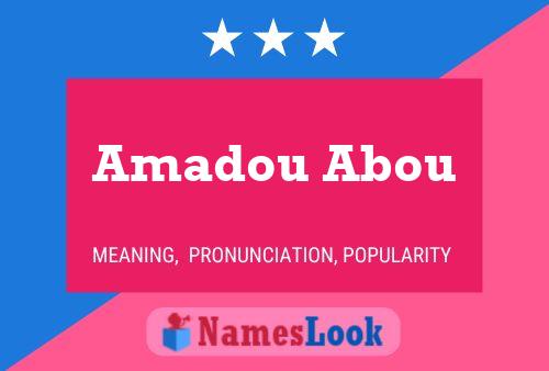 ملصق اسم Amadou Abou