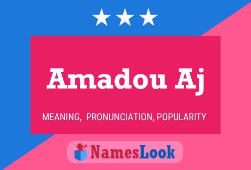 ملصق اسم Amadou Aj