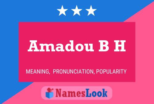 ملصق اسم Amadou B H