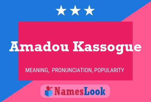 ملصق اسم Amadou Kassogue