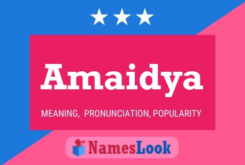 ملصق اسم Amaidya