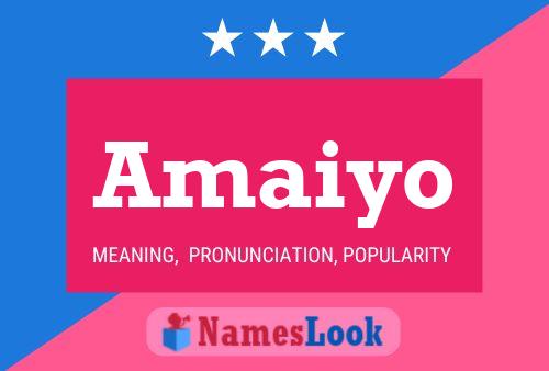 ملصق اسم Amaiyo