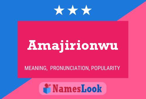 ملصق اسم Amajirionwu