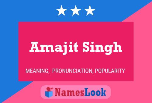 ملصق اسم Amajit Singh