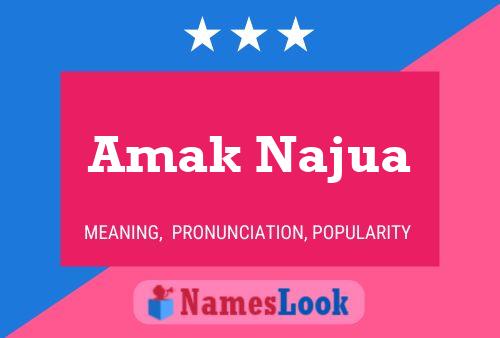 ملصق اسم Amak Najua