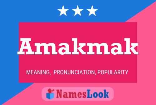 ملصق اسم Amakmak