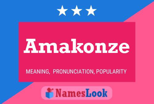 ملصق اسم Amakonze