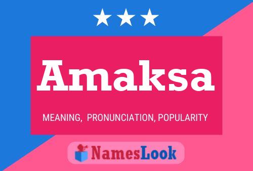 ملصق اسم Amaksa