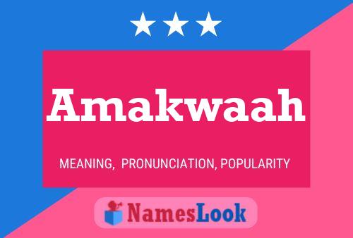 ملصق اسم Amakwaah