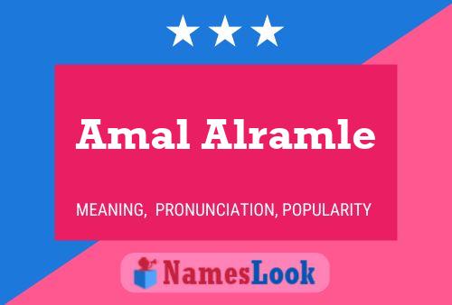 ملصق اسم Amal Alramle