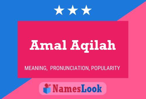 ملصق اسم Amal Aqilah