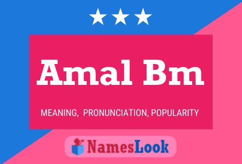 ملصق اسم Amal Bm