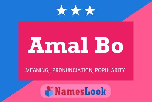 ملصق اسم Amal Bo