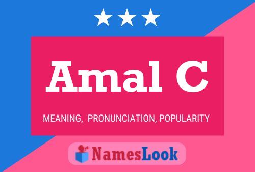 ملصق اسم Amal C