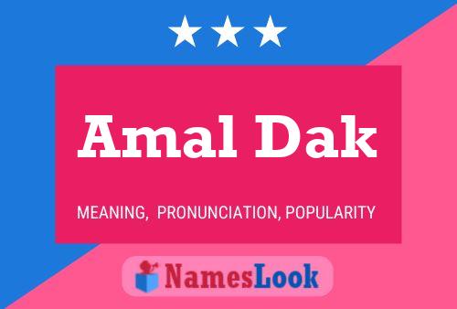 ملصق اسم Amal Dak