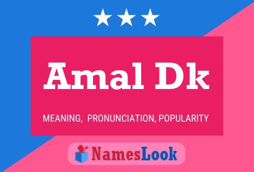 ملصق اسم Amal Dk