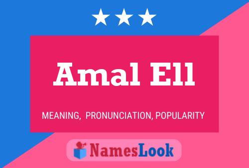 ملصق اسم Amal Ell